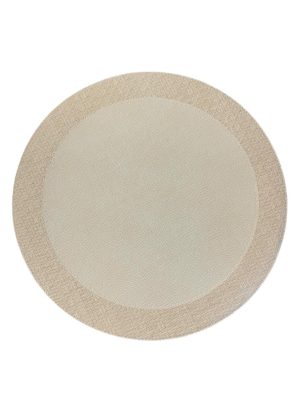 Set de manteles redondos beige