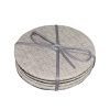 Set de Portavasos tejido gris