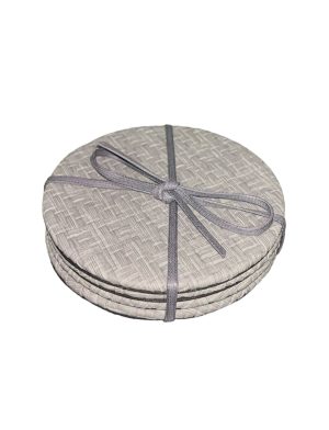 Set de Portavasos tejido gris