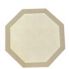 Set de manteles beige hexagonal