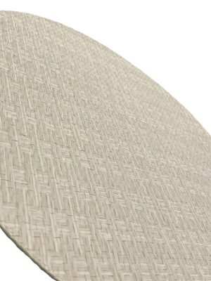 Alternative view of Set de manteles beige redondo