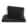 Set de charolas vibora negras